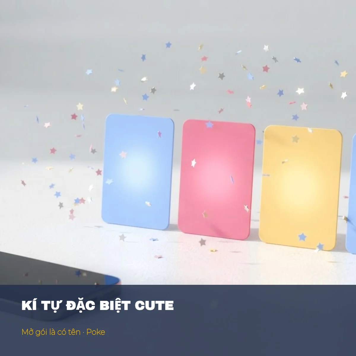 Kí tự đặc biệt cute: mở gói thẻ tên trên Poke